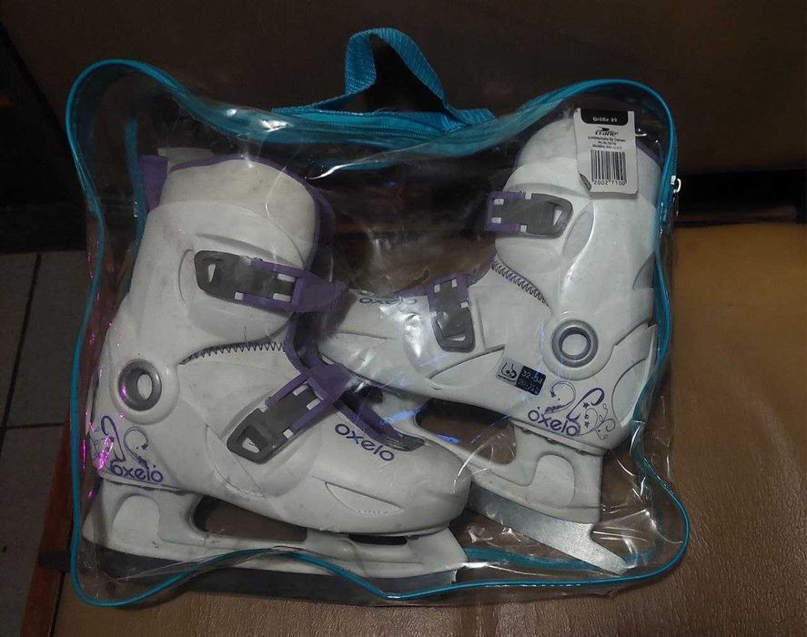 Ковзани дитячі розсувні OXELO EU32-34 PLAY 3 білі