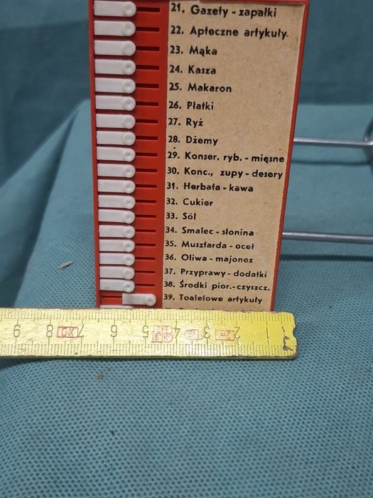 Zakupnik plastikowy notes zakupowy prl