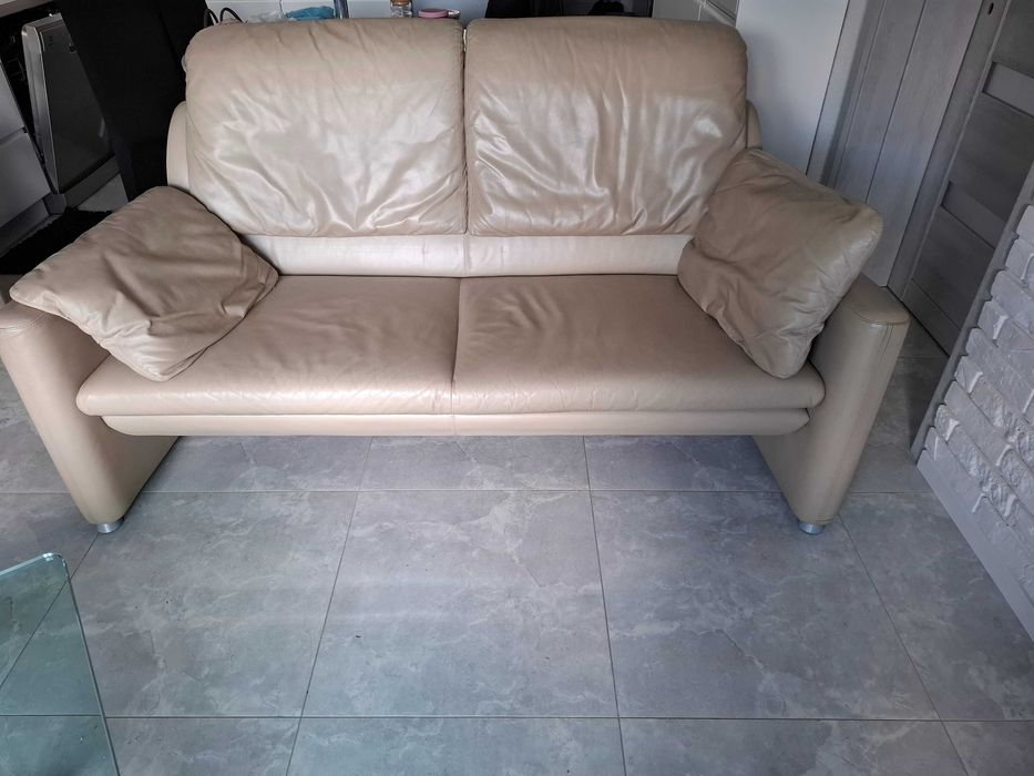 2 szt kanapa skórzana 2 i 3