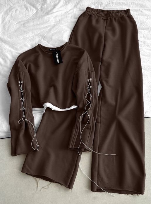 Новий Костюм худі + штани палаццо