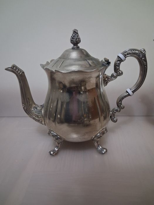Conjunto de Chá Vintage Leonard Silver Plated