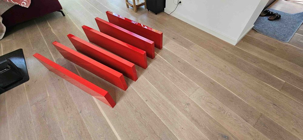 Półka IKEA LACK Czerwona 110x26x5