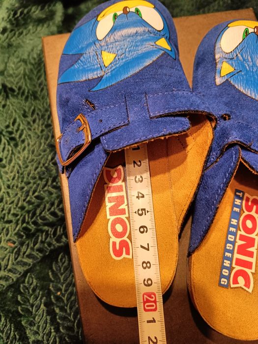 Jak nowe kapcie laczki klapki na lato Sonic  31  skórzane hm H&m
