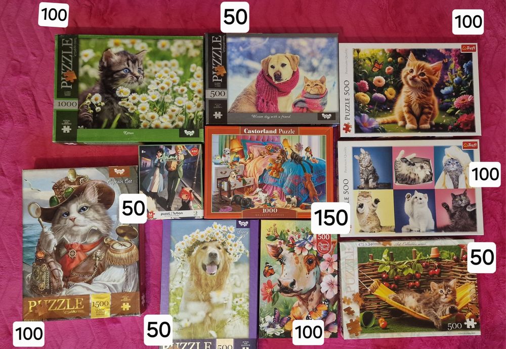 Красиві пазли на 500, 1000