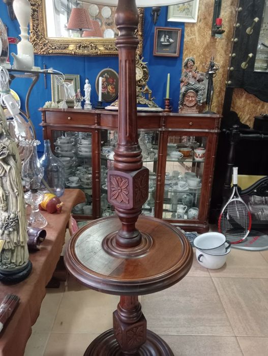 Floor Lamp Made of Solid Wood430538734867599362