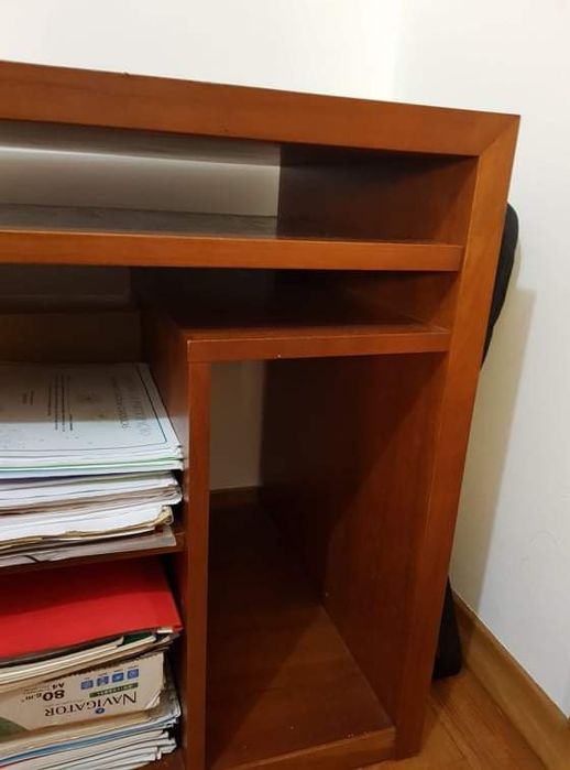 Móvel para TV / Box / Consola de jogo / PC em madeira maciça