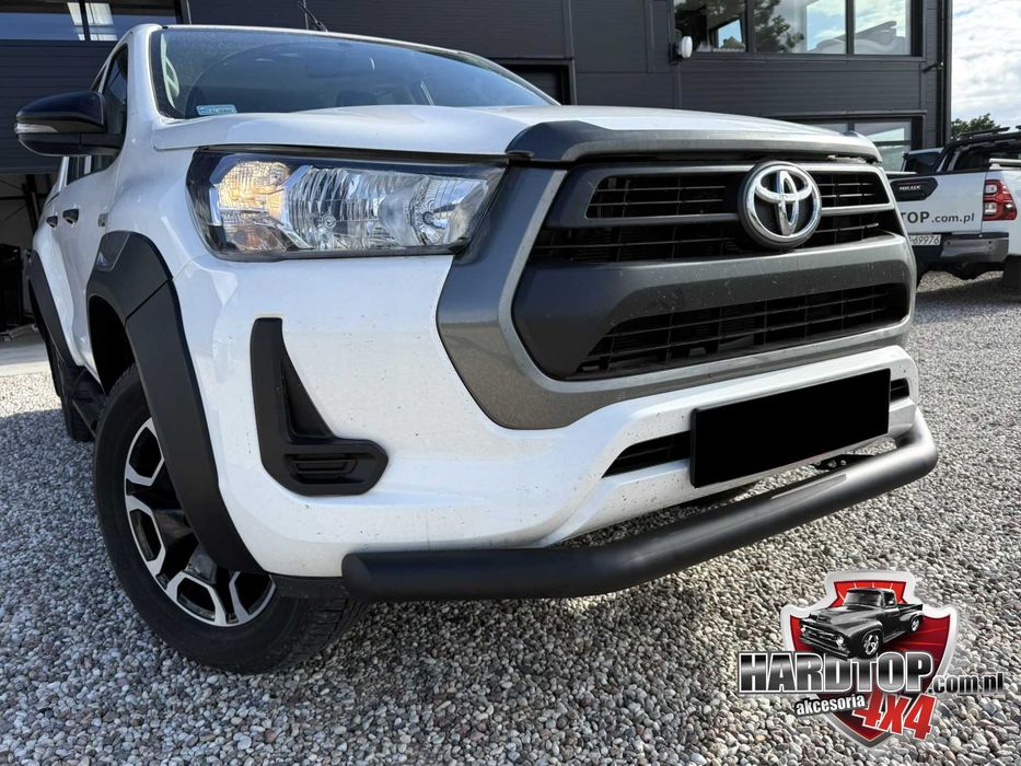 Orurowanie Przednie Rura Bull Bar Toyota Hilux 2021+ Czarne