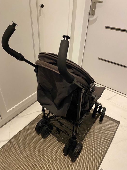 Wózek czarny Topmark spacerowy spacerówka parasolka