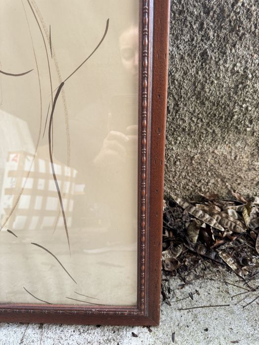 Quadro vintage com moldura