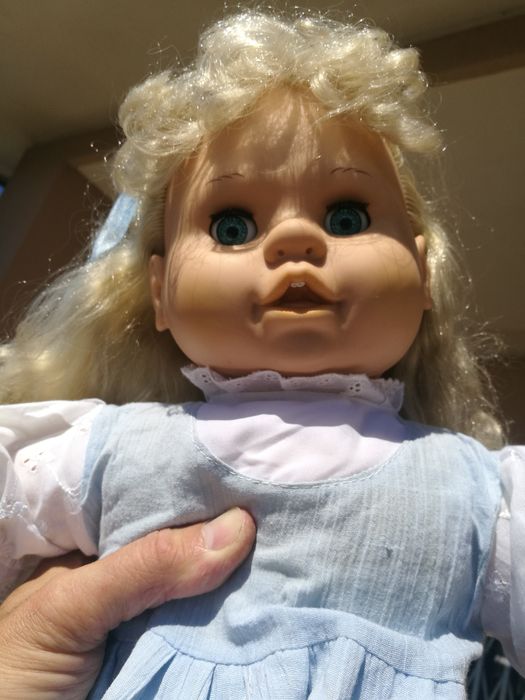 Boneca grande peça vintage super rara e real