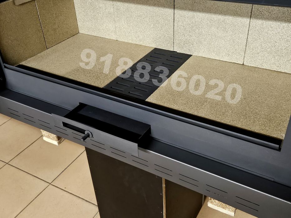 Recuperador Calor Lenha L- 90cm -  Aro 9cm - Com Ventilação - NOVOS