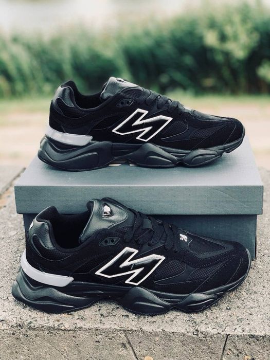 New Balance Gore-Tex WaterProof Termo Кросовки мужские черные Нью беланс топ качество Ньюбелансы 9060 NB Прочные легкие красивки Кросовки кожаные