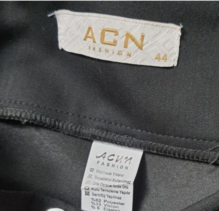 Брюки Acun Турция штани чёрные на резинке