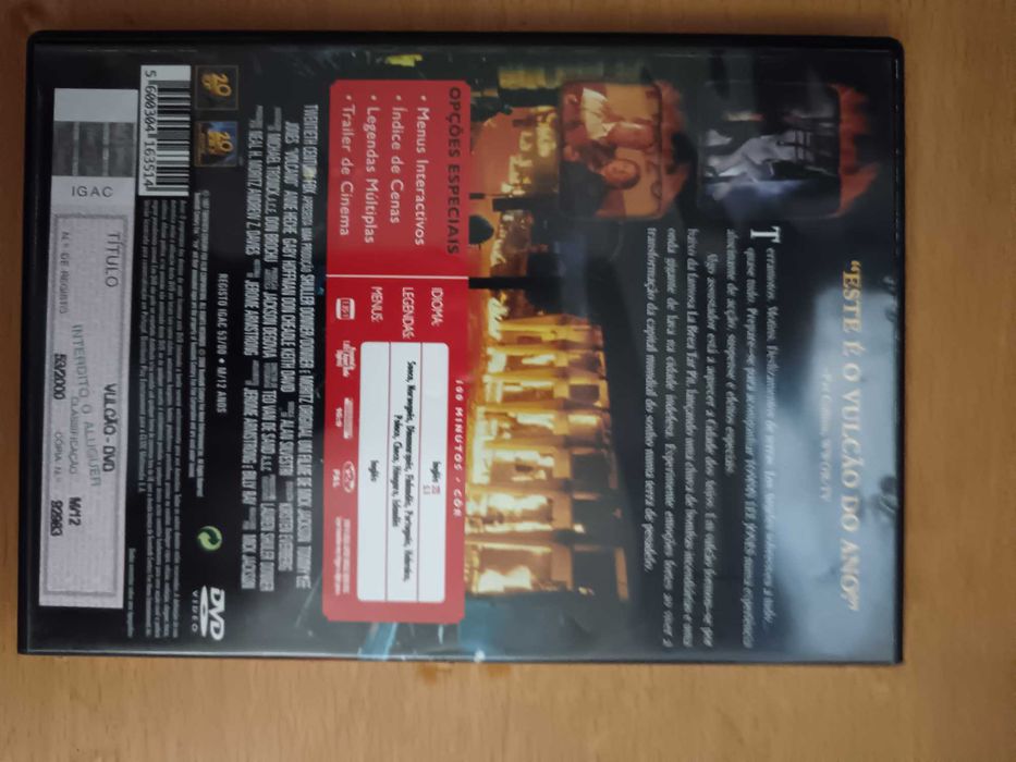 filme dvd original - vulcão