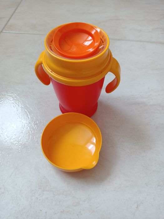 Kubek Lovi 360 do nauki picia, dla dzieci czerwony