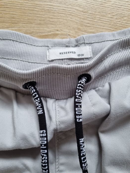 Bojówki, spodnie r. 152 Reserved, szare, ściągacze