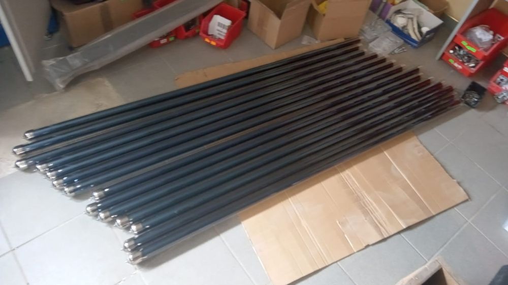 Rury prożniowe do kolektorów słonecznych fi. zew. 48 mm