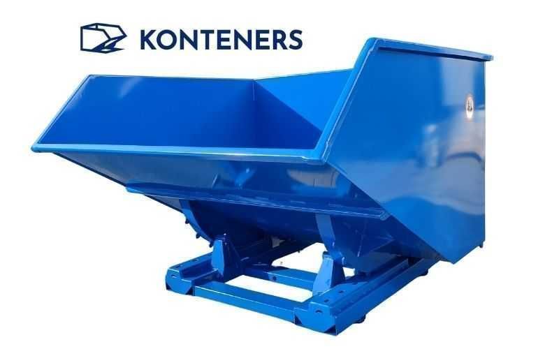Kontener samowyładowczy metalowy na widły/ KOLIBA 1,5 m3 1500 L