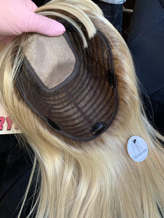 Накладка топер з натурального волосся 35 см 50 см Якість