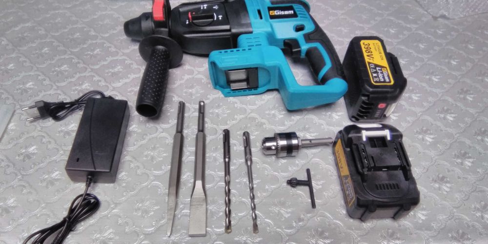 Martelo sem escova, multifuncional rotativo, ferramenta 18v,