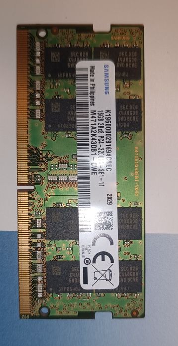 Memoria ram ddr4 16gb 3200mhz Sodimm
