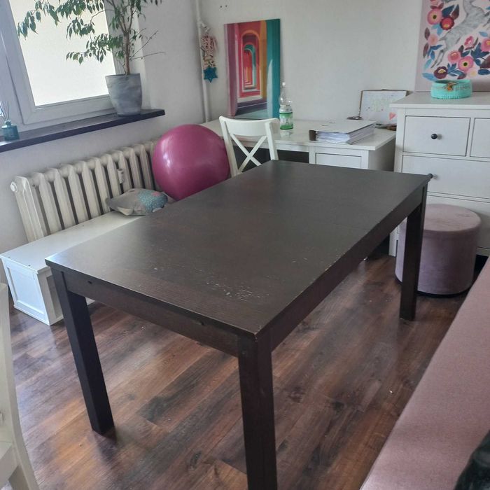 Stół z krzesłami - komplet Alhult (Ikea)