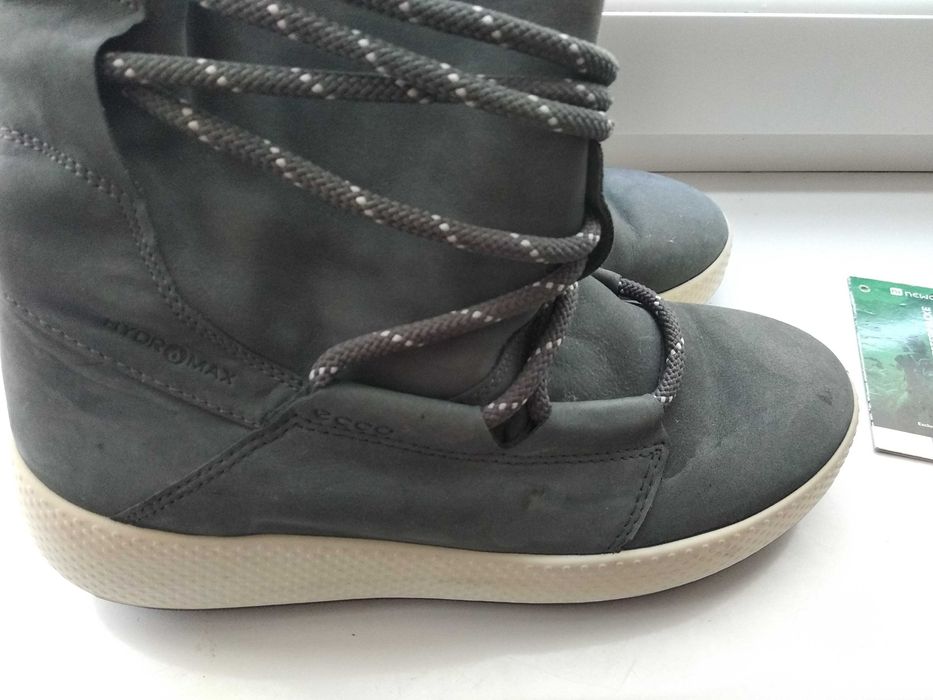 Ecco,primaloft,оригінал із натурального нубука, р. 37-37,5
