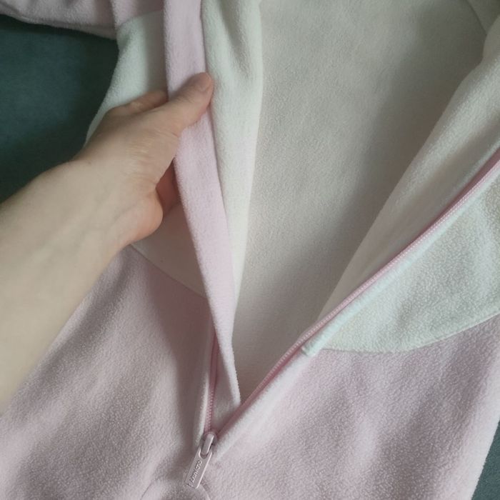 Флісовий чоловічок з капюшоном 3-6 міс., 62-68 для дівчинки. Ромпер