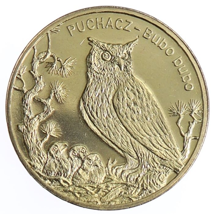 2 zł puchacz woreczek menniczy