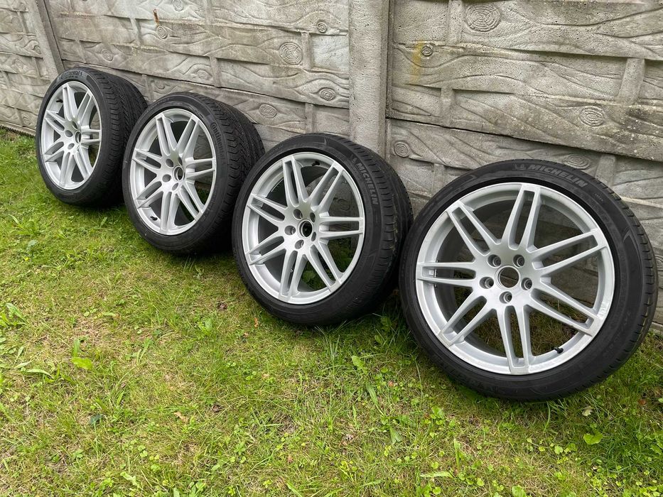 Koła fabryczne Audi S-line 19'' 5x112 (nowe opony 245/45 R19)