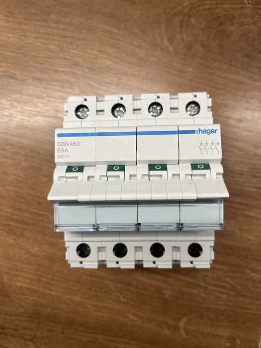 Wyłącznik instalacyjny B 10 A,B 16 A rozłączni 4P 63 A  Hager