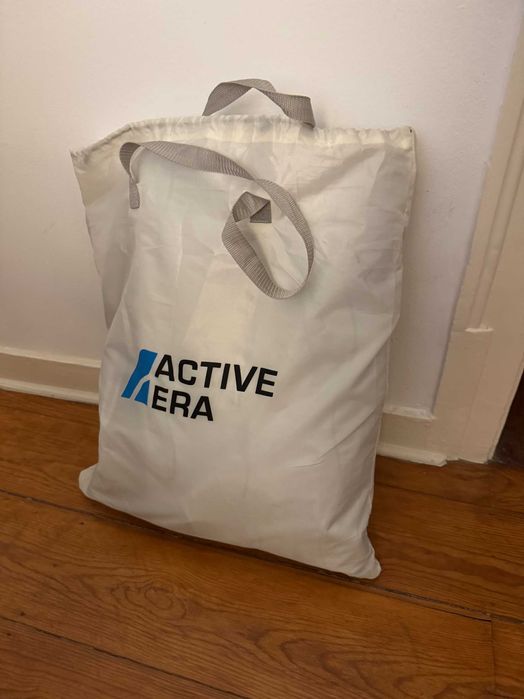 Colchão insuflável duplo 203x152x56cm com bomba elétrica incorporada