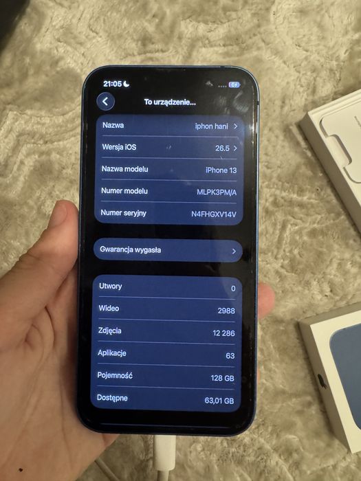 Iphone 13 128gb w stanie idelanym
