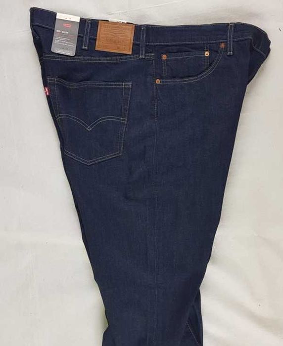 Jeansy Levi's 511 męskie Slim dla dużego faceta granatowe LevisW44/L34