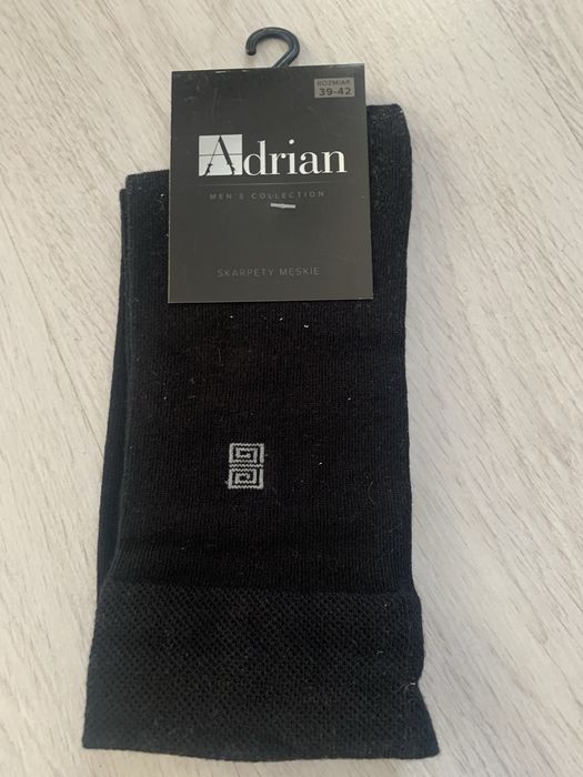 Męskie czarne skarpety Adrian