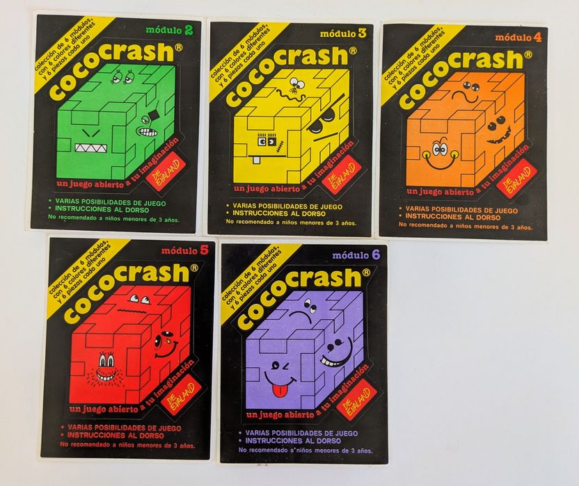 Jogo Coco Crash, Autocolantes antigos