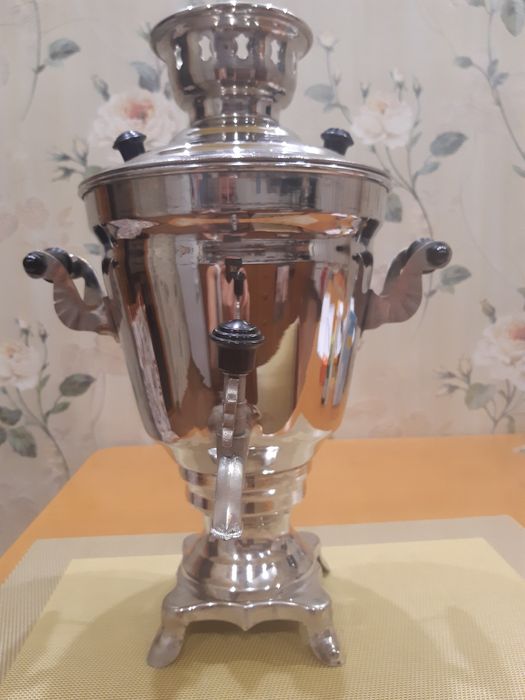 Самовар электрический латунный ЭС-2.5/1