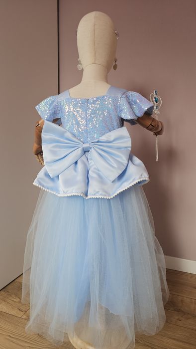 Дитяча гарна пишна сукня принцеси блакитна попелюшки на 3 4 5 6 років