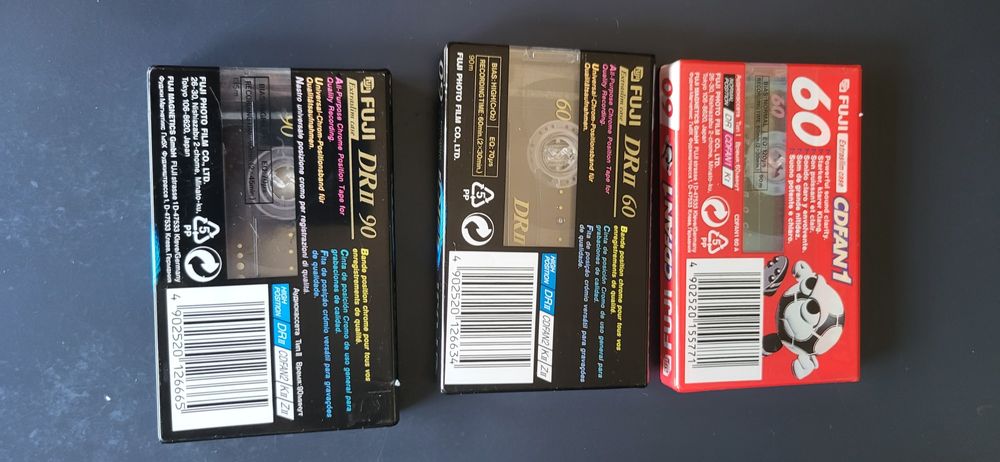 Várias unidades - Cassetes virgens seladas