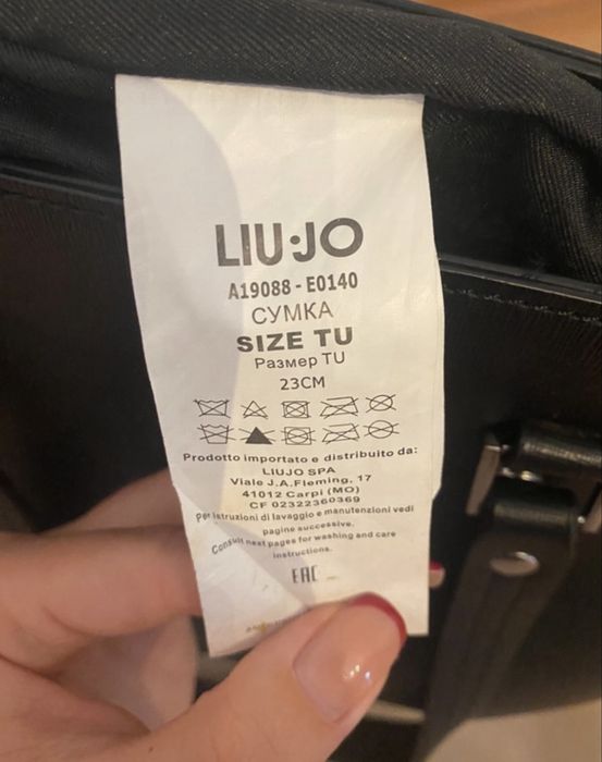 Torebka shoperka czarna na codzien LIU JO