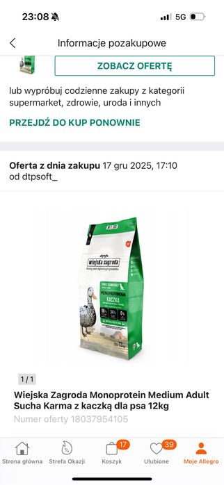 Karma Wiejska Zagroda kaczka z jabłkiem