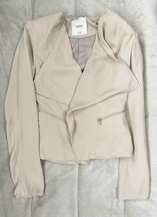 Casaco tipo blazer (fino), bege/creme, da Pull & Bear