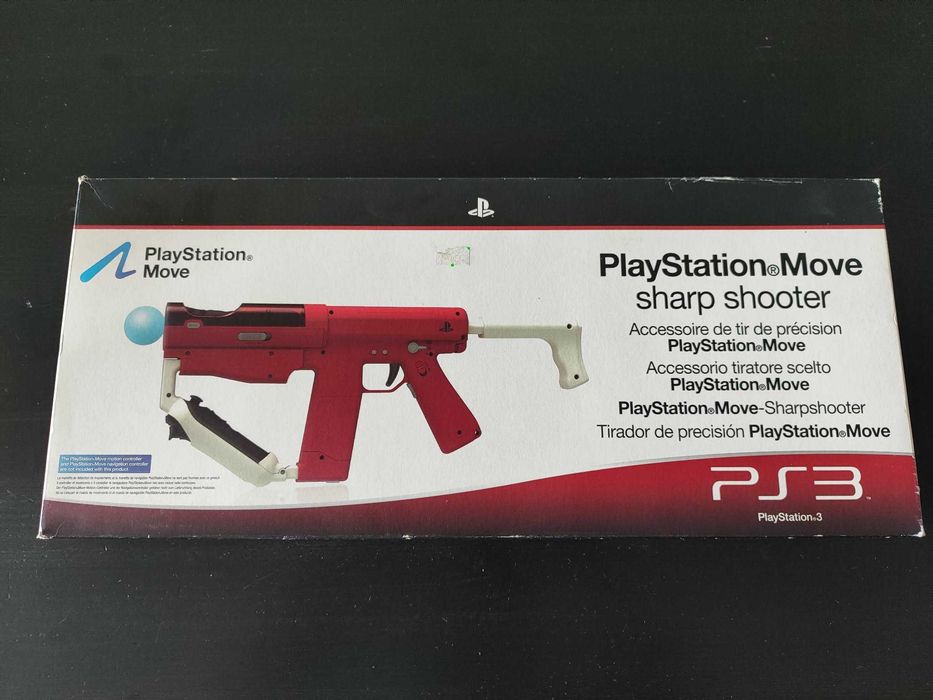 ps3 move sharp shooter + kontrolery i gry