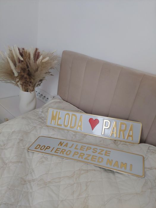 Tablice ślubne do samochodu