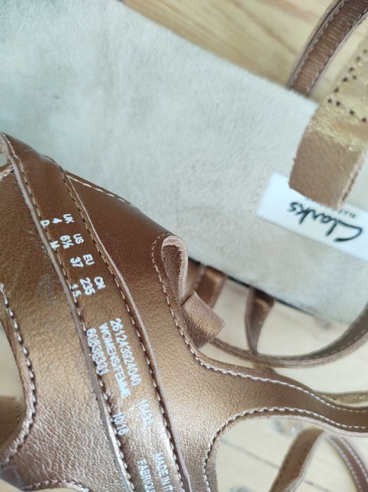 Clarks 36/37 nowe bez metki sandałki rzymianki skóra