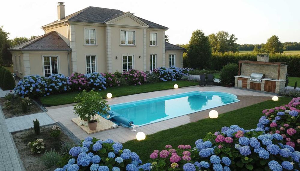 Basen ogrodowy poliestrowy z laminatu 9,3x3,25x1,55 pakiet START