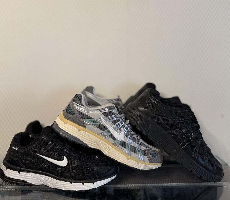 кросівки Nike P-6000 Total Black/Black&White/Grey&Green 43/44-26,5/27 см