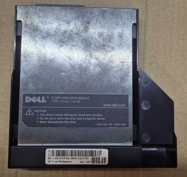 Drive de disquetes 1.44Mb 3½ portáteis Dell