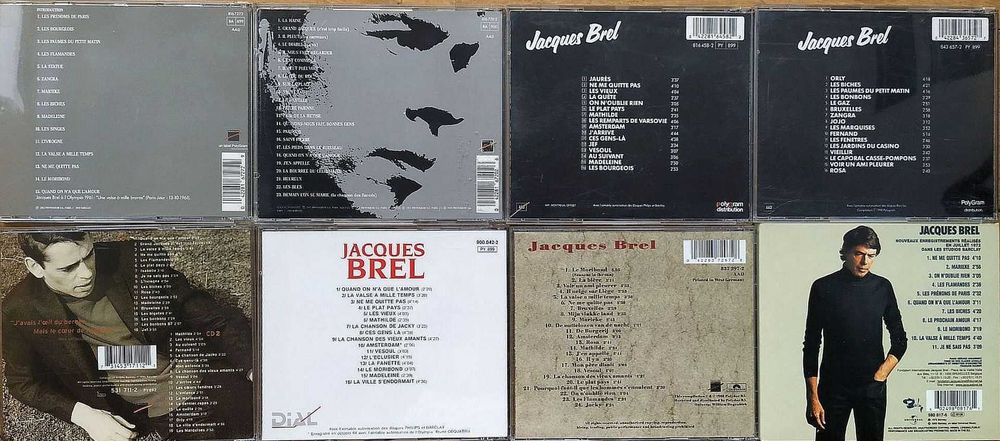Jacques Brel - zestaw płyt CD + DVD + winyl podwójny