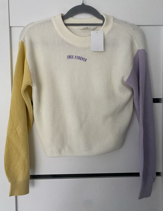 Nowy sweter sweterek pastelowe odcienie H&M rozmiar 146/152